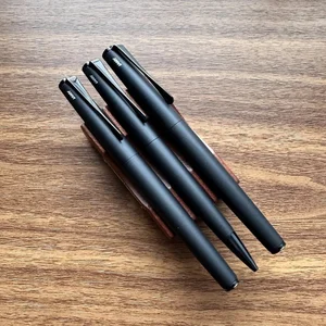Lamy Studio LX All-Black Pens (Fountain, Rollerball, and Ballpoint